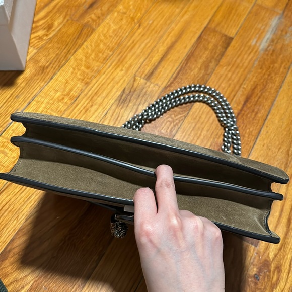 Gucci Suede Small Dionysus Shoulder Bag Taupe - Picture 6 of 9